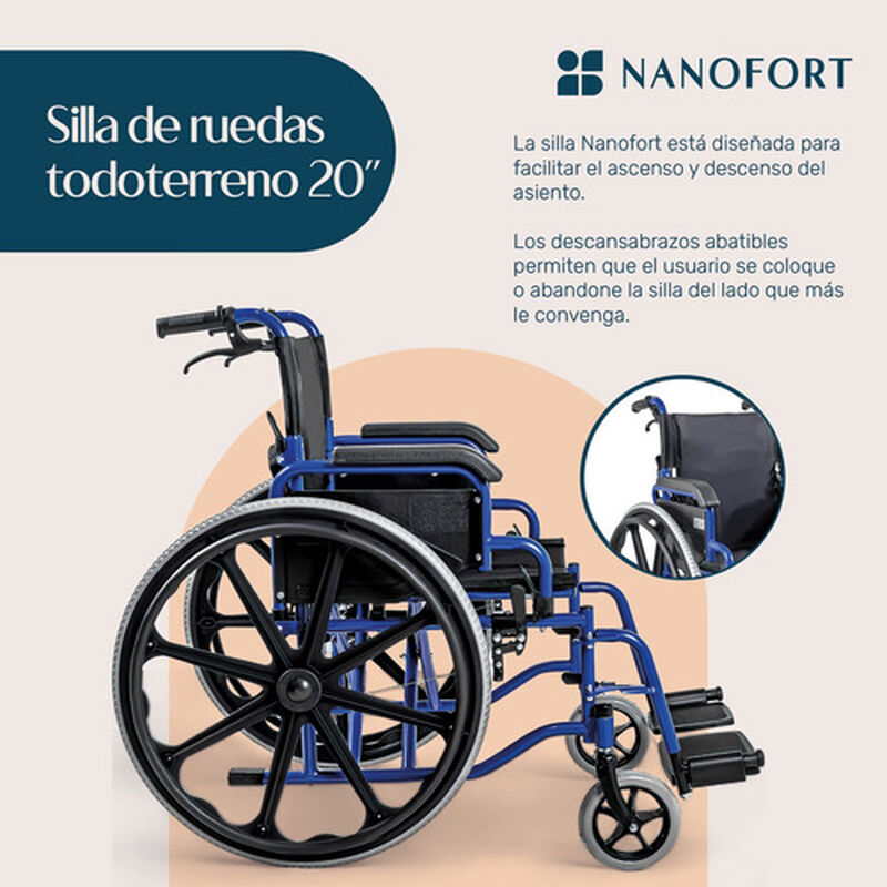 Silla Ruedas Plegable Ligera Aluminio Todo Terr... image number null