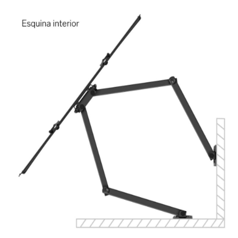 Soporte para pantallas de 40" a 70" con dos bra... image number null