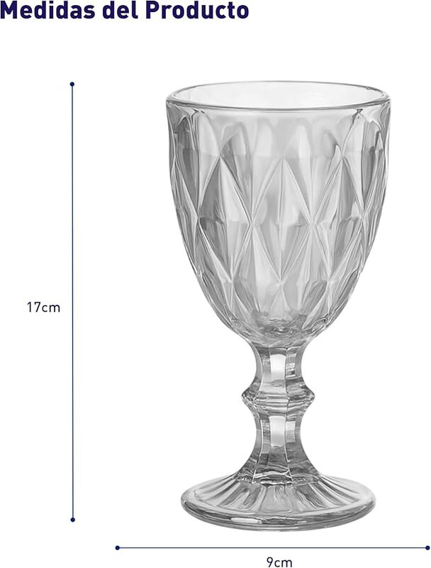 Juego de 6 Copas de Vidrio 240 ml, Copas Colori... image number null