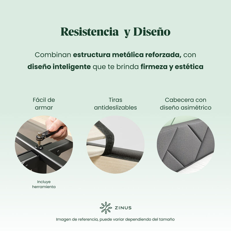 Zinus Judy | Base De Cama Queen Con Cabecera Y ... image number null