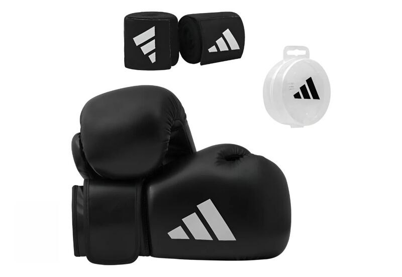 Set De Boxeo Con Guantes, Vendas Y Bucal Color ... image number null