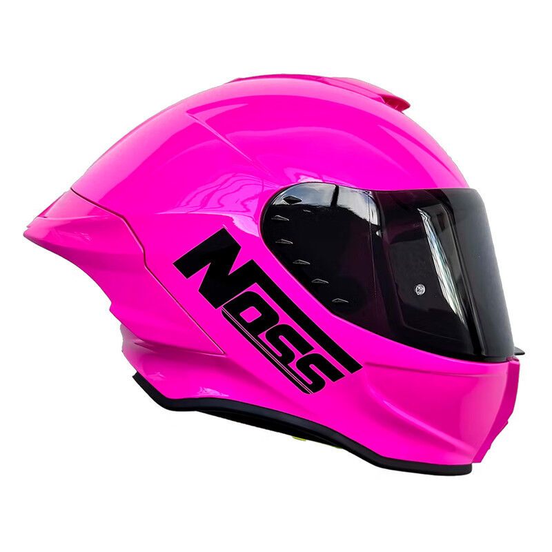 Casco Noss Ns-801p Cerrado S&oacute;lido Rosa Brilloso... image number null