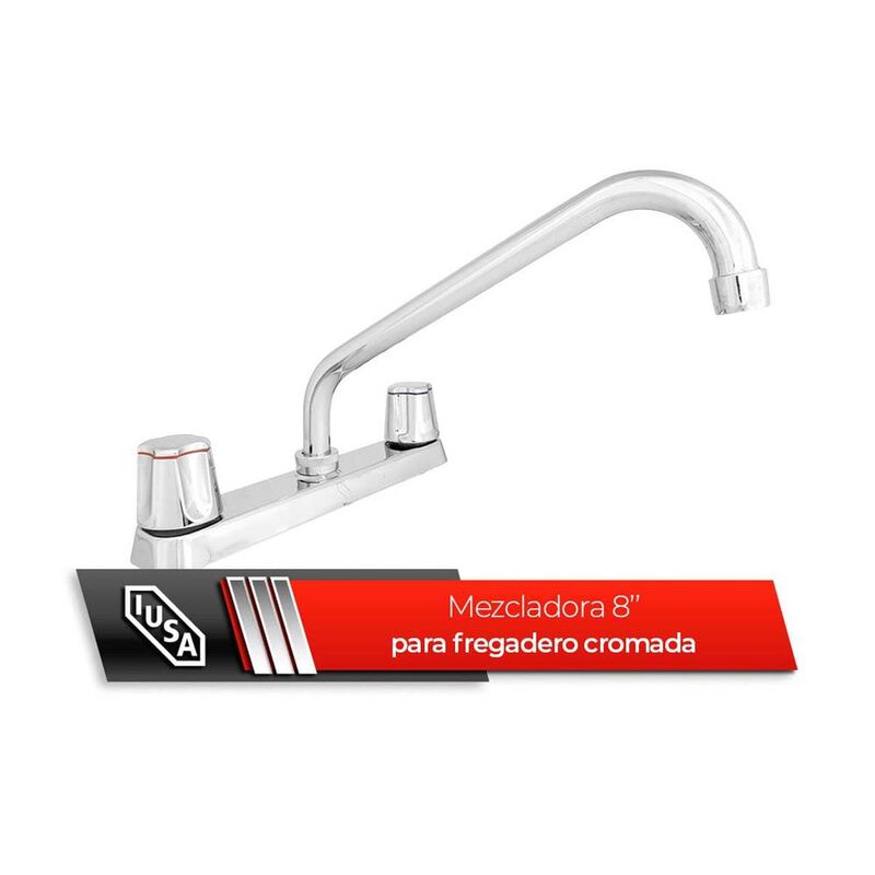 Llave Mezcladora Met&aacute;lica para Fregadero Ecol&oacute;g... image number null