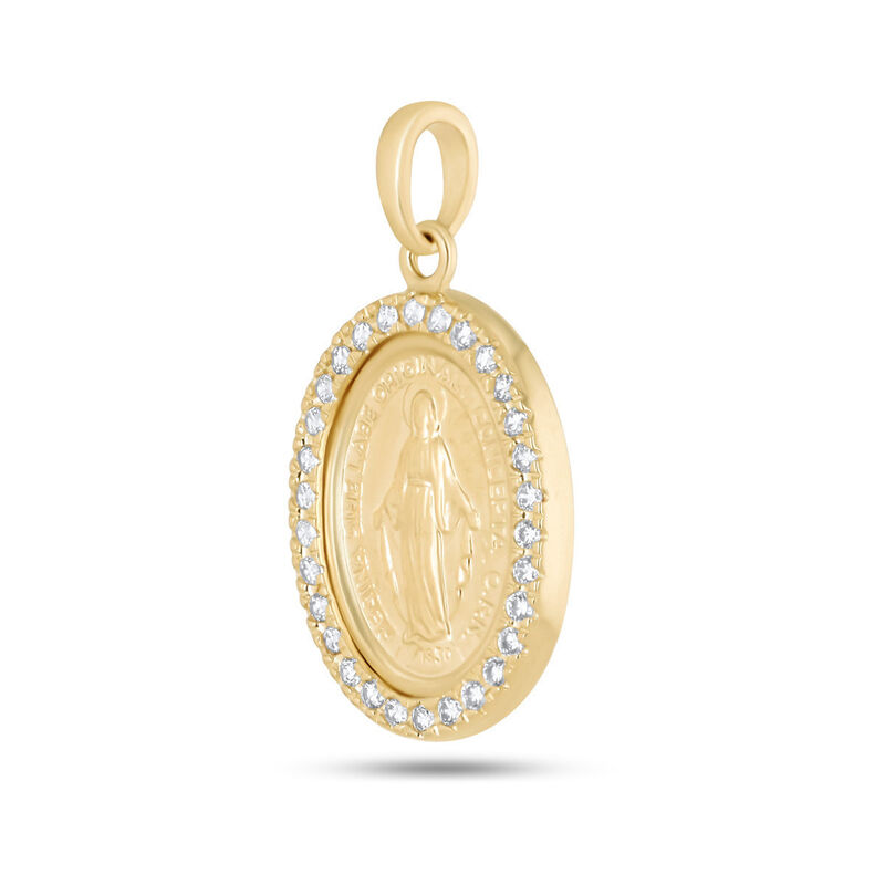 Medalla Virgen Milagrosa Oro 14k 20 Mm image number null