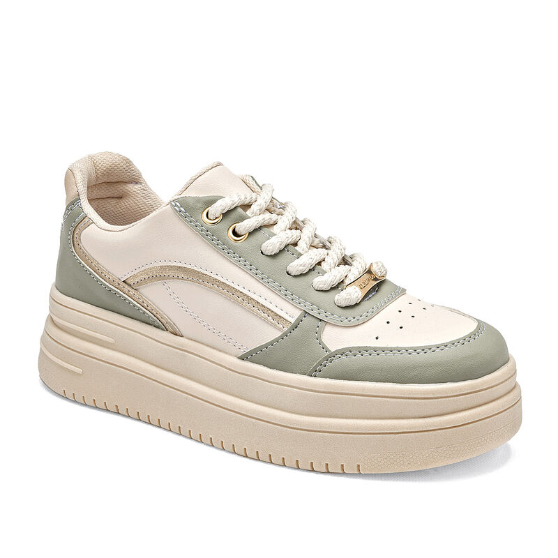 Moramora Tenis urbano para mujer blanco verde image number null