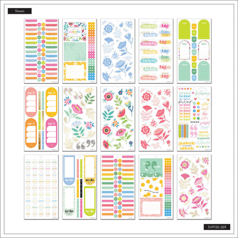 Stickers Pequeñas Flores 30 Hojas image number null