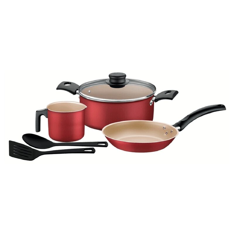 Bater&iacute;a Tramontina Turim Roja 31 Pzas Cuchillos... image number null