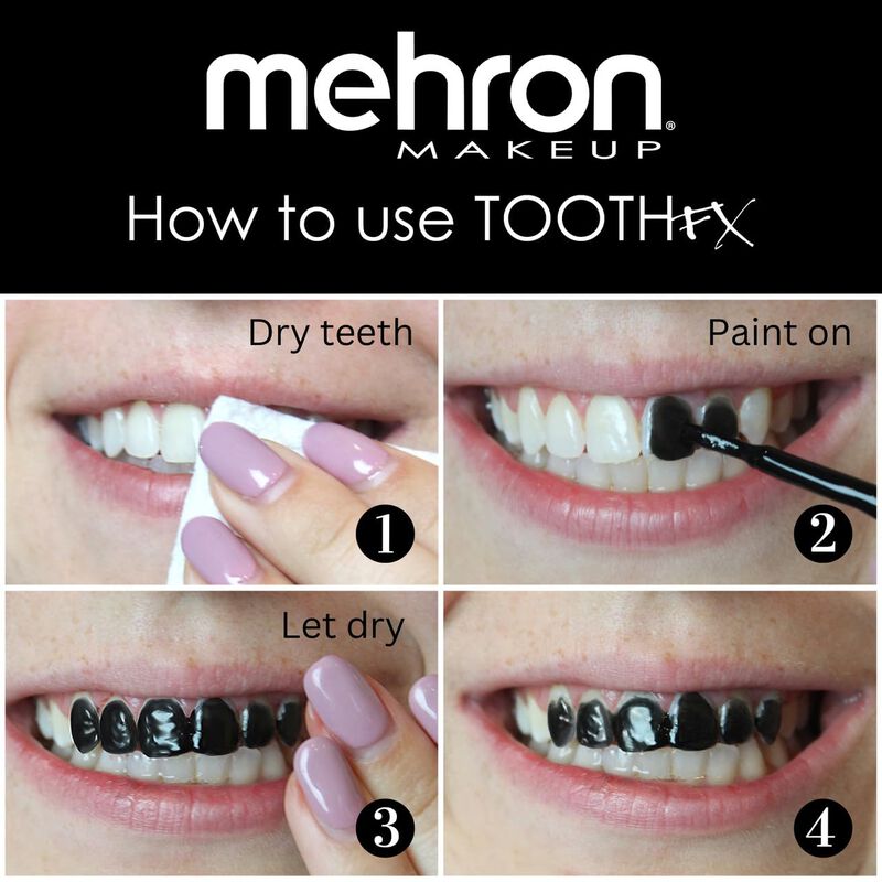 Pintura Dental Mehron Makeup Tooth Fx Negra, 4 ... image number null