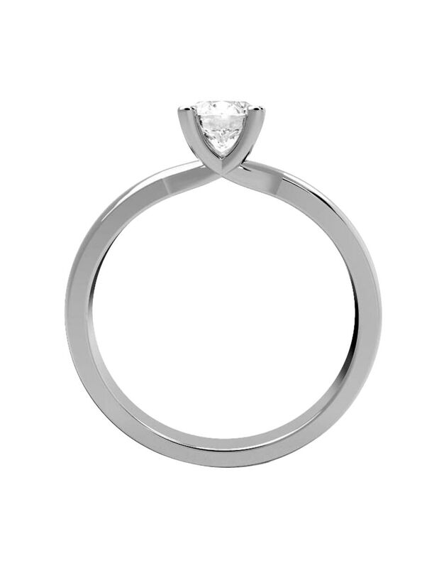 Anillo de Compromiso de 14K con Diamante de Lab... image number null