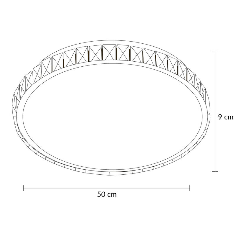 Plaf&oacute;n para techo Wellis Mil Luces image number null