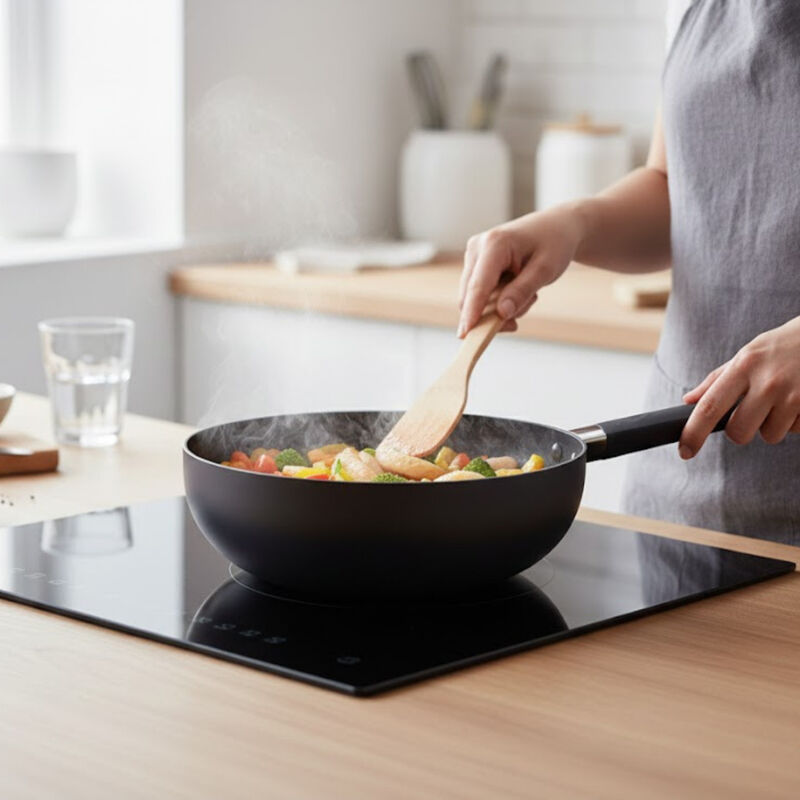 Sarten Wok Hudson 32 cm de Aluminio C/mango Y T... image number null