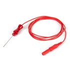 5 Agujas Monopolares Desechables Pre-cableadas Rojo