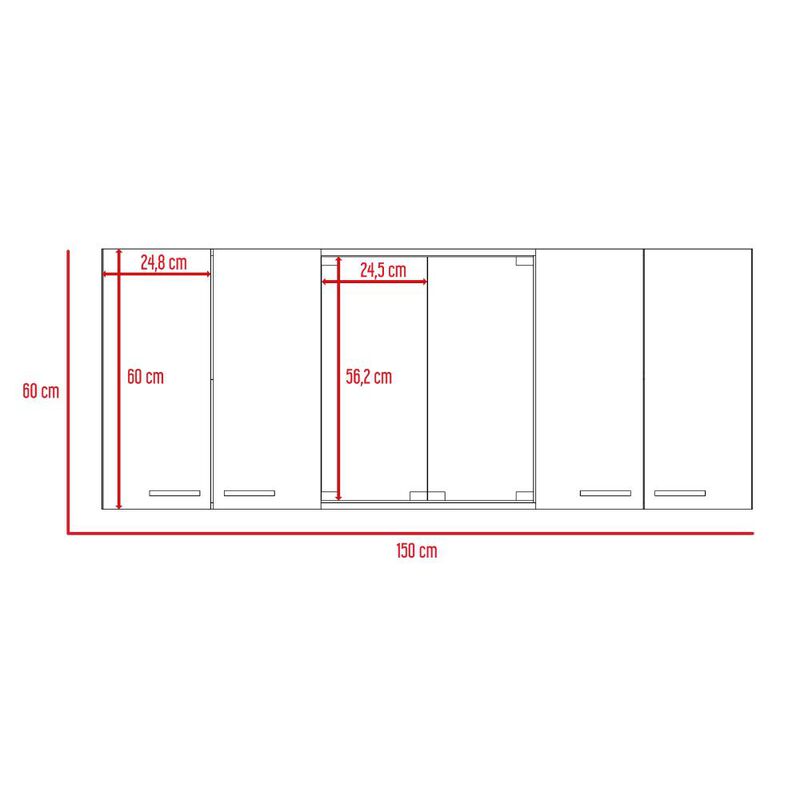 Gabinete Superior Vega Blanco Y Beige Virtual M... image number null