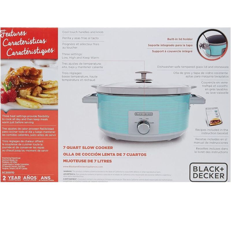 Olla De Lenta Cocci&oacute;n Black + Decker 3 Configur... image number null