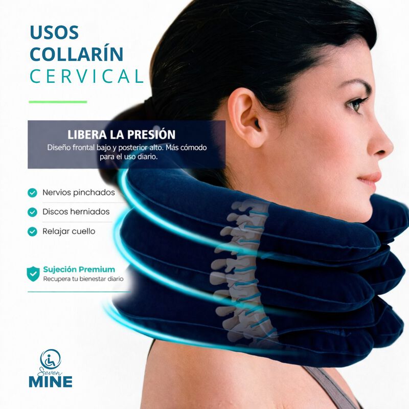 Collar&iacute;n Cervical Inflable De Tracci&oacute;n &ndash; Alivio... image number null