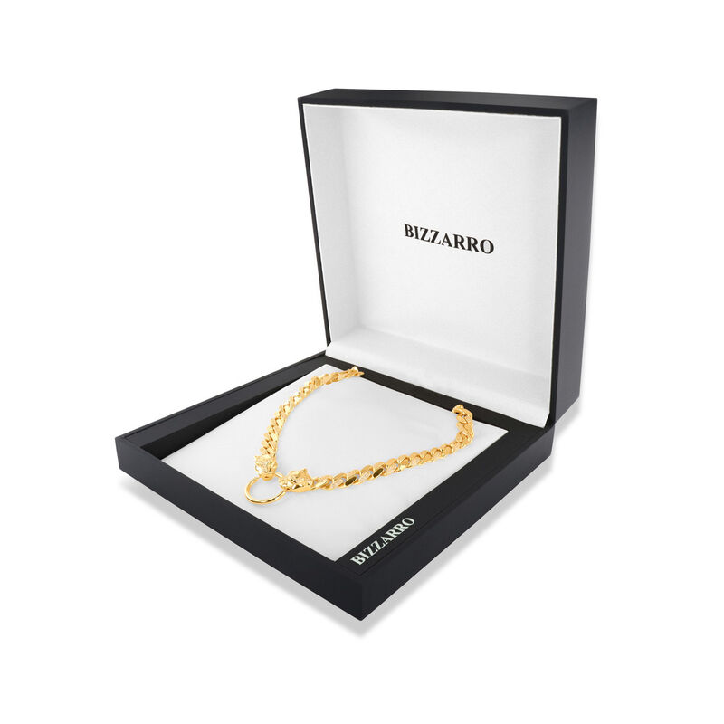 Gargantilla De Jaguar De Oro Amarillo 14K Con Z... image number null