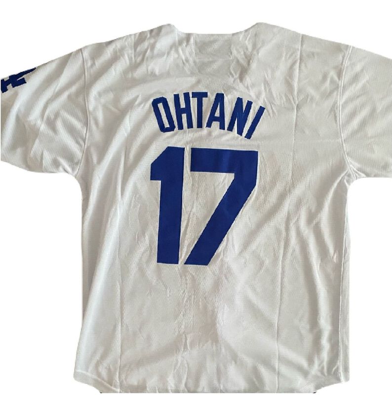 Jersey Othani 17 Bordado Dodgers Blanco Local  ... image number null