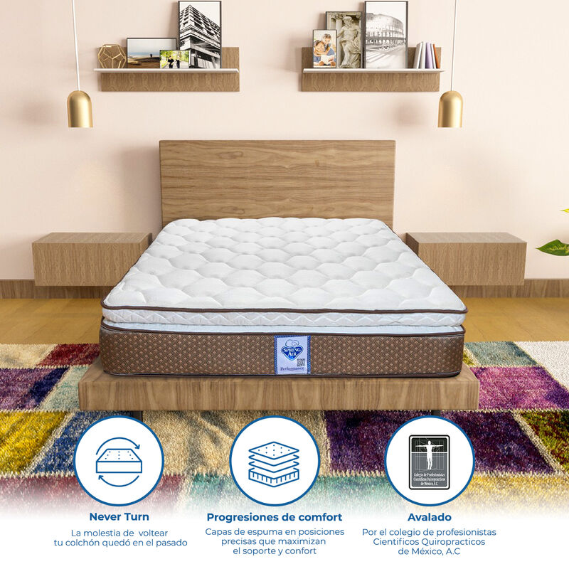 Colch&oacute;n Matrimonial Ortop&eacute;dico  Spring Air Comm... image number null