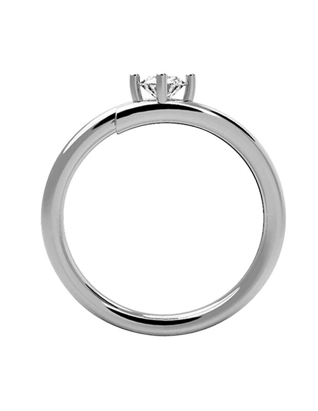 Anillo de Compromiso de 14K con Diamante de Lab... image number null