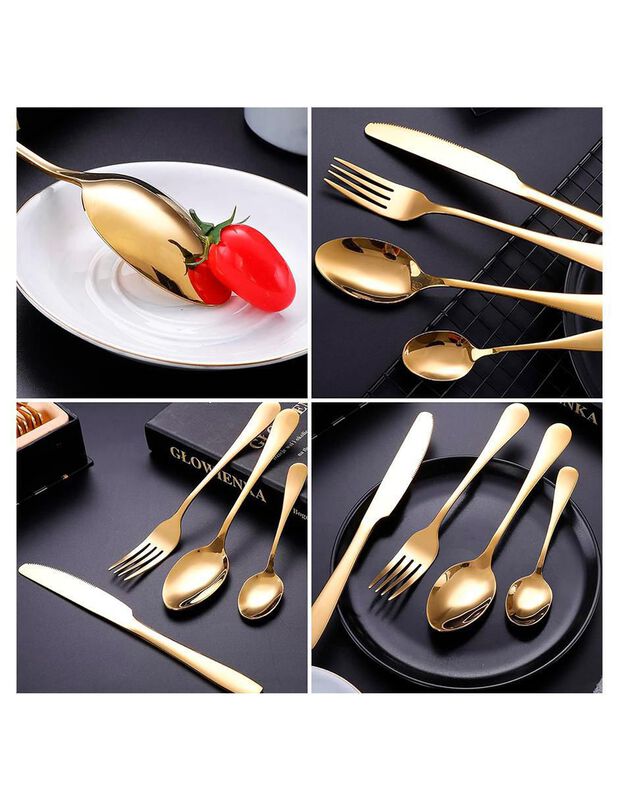 Set Cubiertos Pink Brule Foodhome De Acero Inox... image number null