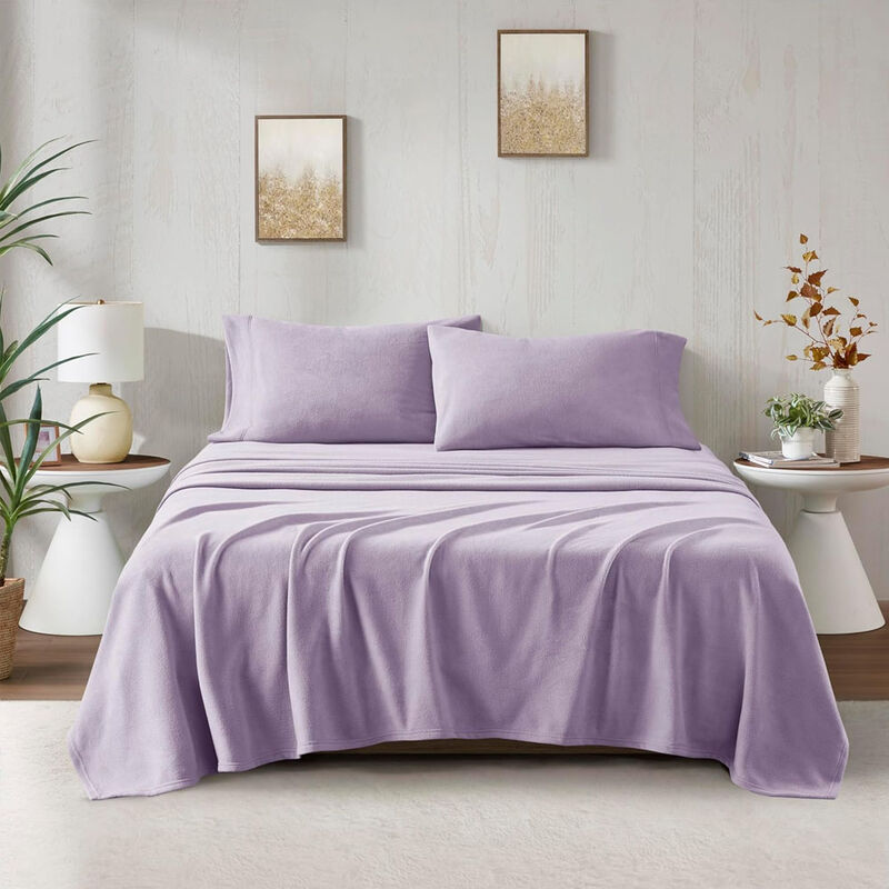 Juego de S&aacute;banas Polar Matrimonial Lila T&eacute;rmica... image number null