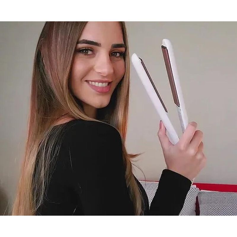 Plancha Alaciadora Cabello Doble Ceramica Cable... image number null