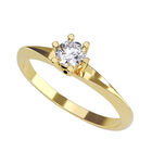 Anillo de Compromiso de 14K con Diamante de Laboratorio 0.20 CT F VS1 Talla 7 ORO AMARILLO 14K &ndash; Amore Mio!