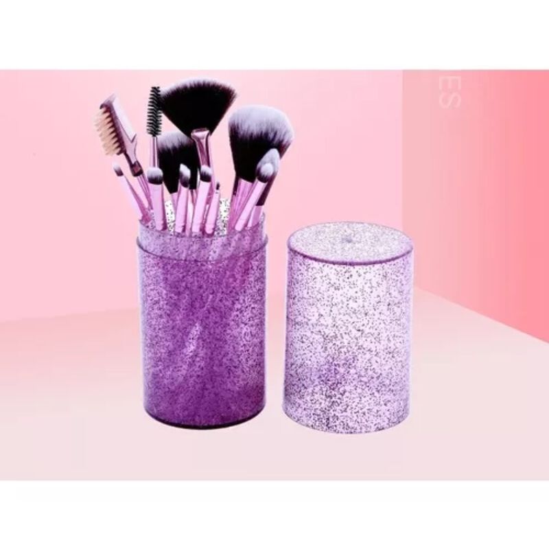 Set De 12 Brochas Glitter Crystal Con Estuche P... image number null