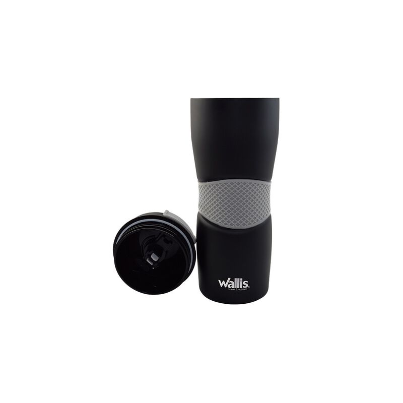 Vaso T&eacute;rmico 470 Ml Antideslizante Negro Gris W... image number null