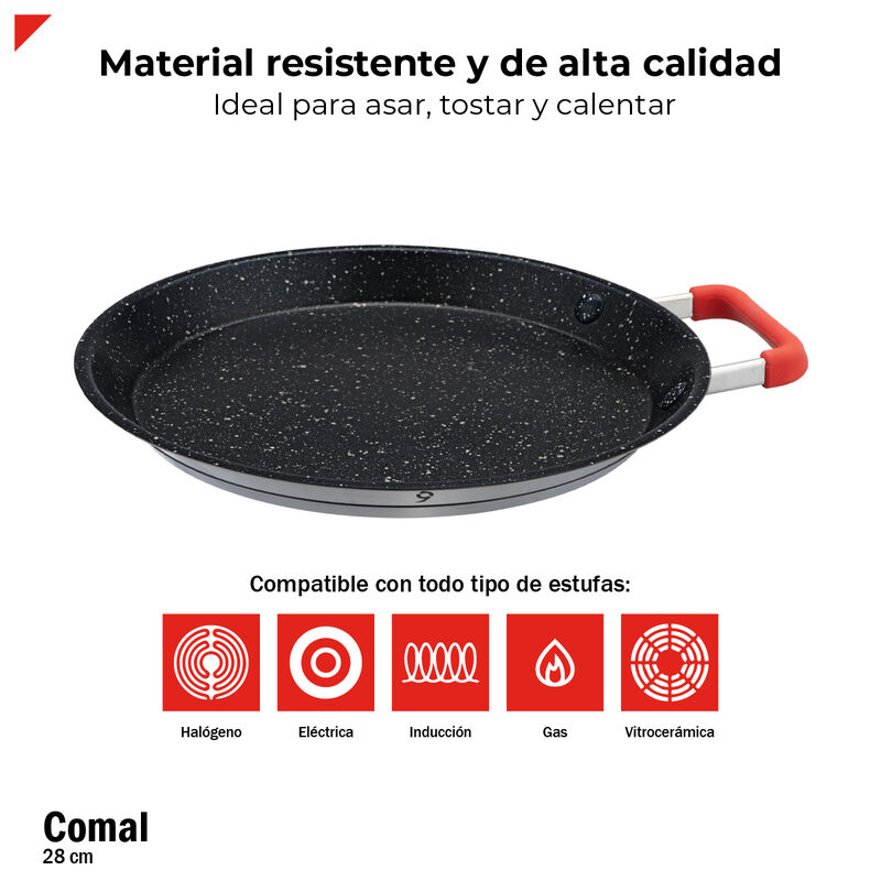 Bogner Comal 28cm Acero Inox Antiadherente Asa ... image number null