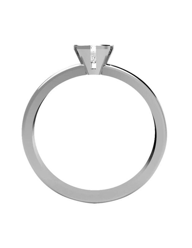 Anillo de Compromiso en Oro de 14K con Circonia... image number null