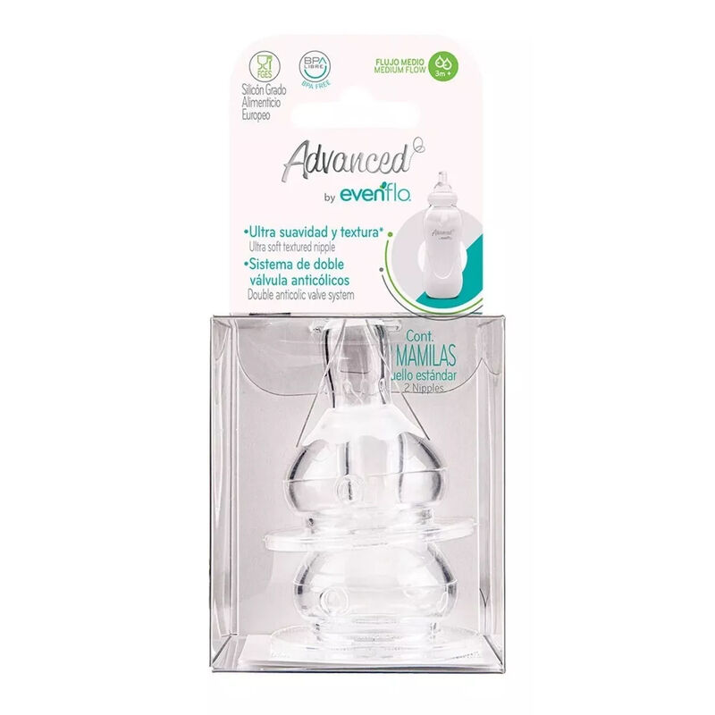 Tetina Evenflo Advanced Light Est&aacute;ndar Flujo Me... image number null