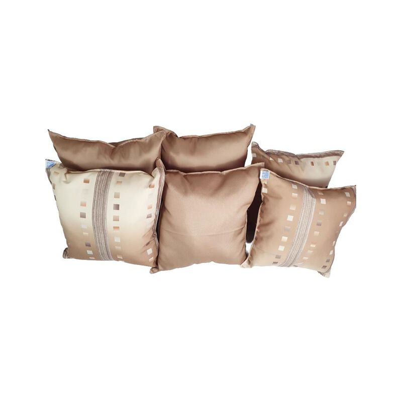 Set 6 Cojines Decorativos 3 Decorados 3 Lisos C... image number null