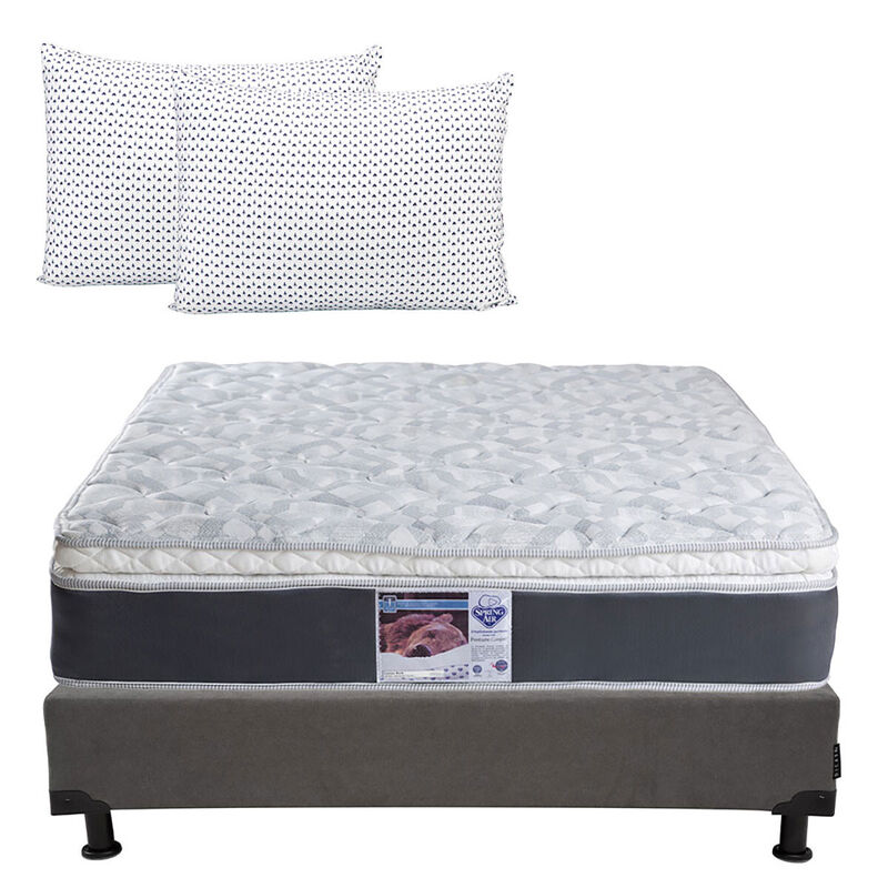 Colchón Queen Size Spring Air Marte+Almohada Di... image number null