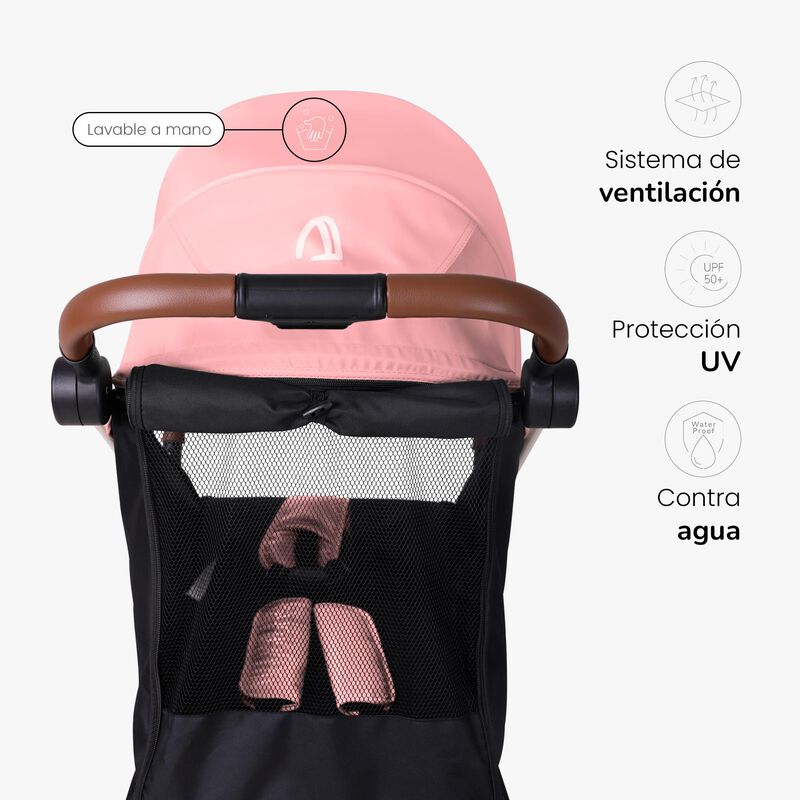 Carriola Compacta Unyotons K6 Rosa Plegable image number null