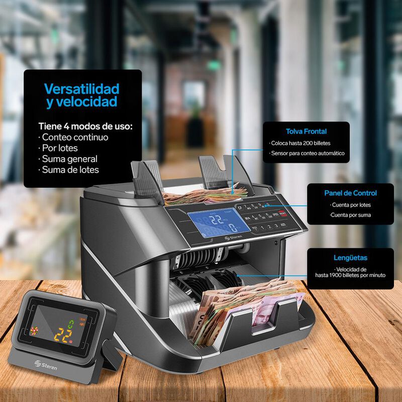Steren BILL-150 Contadora Profesional De Billet... image number null
