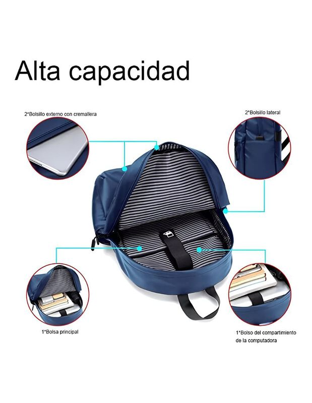 Mochila Escolar Pink Brule image number null