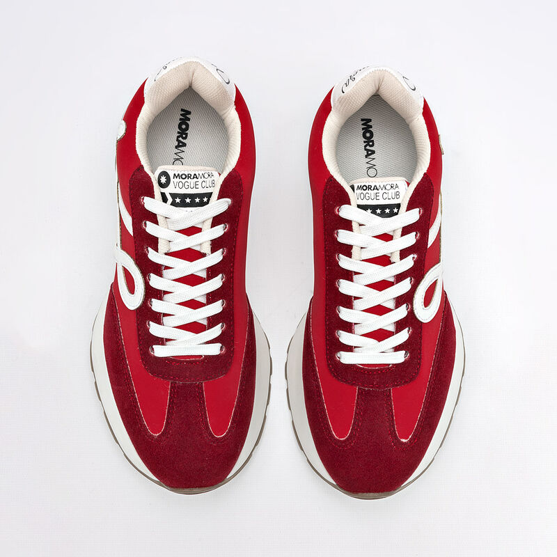 Moramora Tenis urbano para mujer rojo late image number null