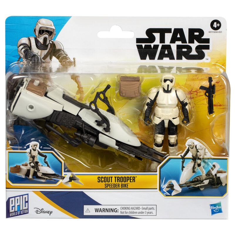 Figura De Acci&oacute;n Y Veh&iacute;culo Star Wars Scout Tro... image number null