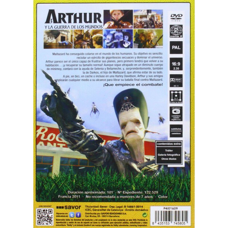 Arthur: La Guerra De Los Mundos [dvd] image number null
