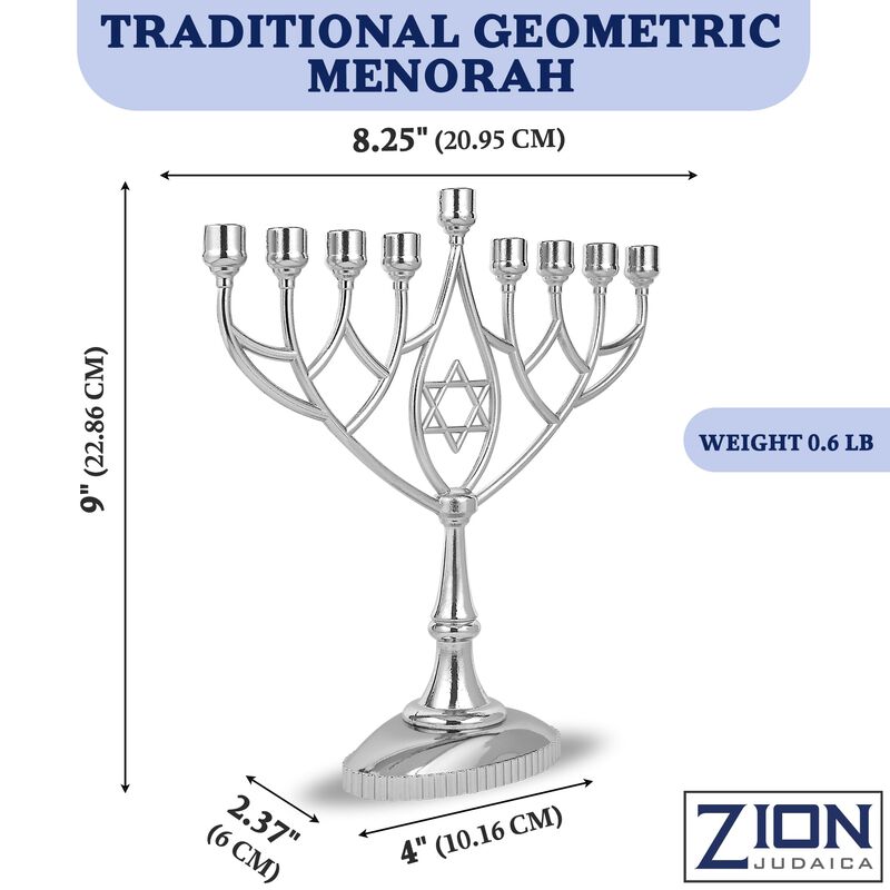 Kit De Menor&aacute; De Januc&aacute; Zion Judaica Con 9 Meno... image number null