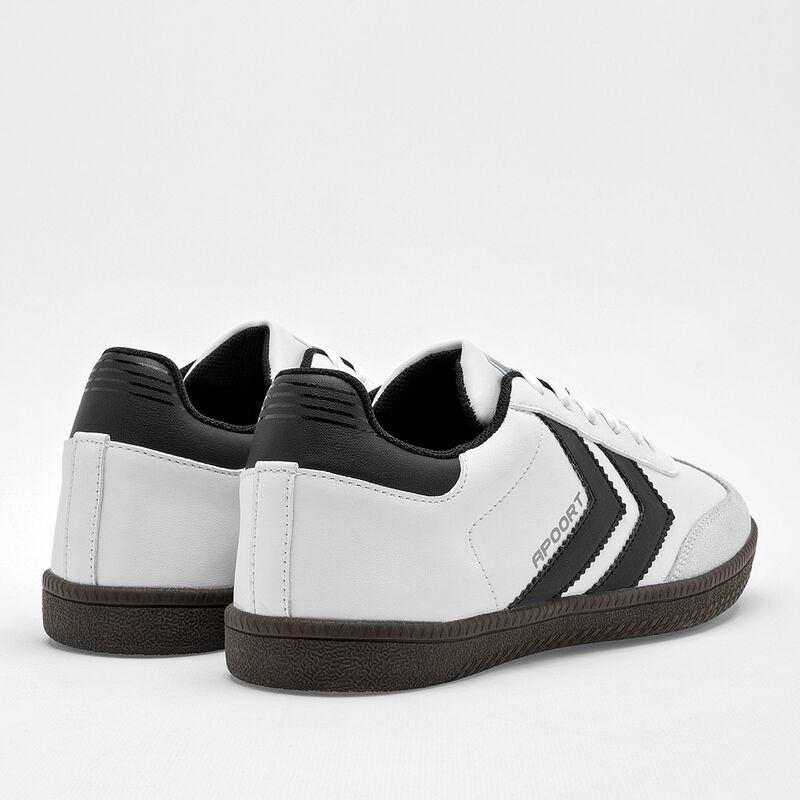 Apoort Tenis urbano para joven blanco negro gri... image number null