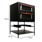 Horno Para Pan A Gas Lp Con 4 Charolas, 300 &deg;c, Acero Esmaltado, Uso Comercial