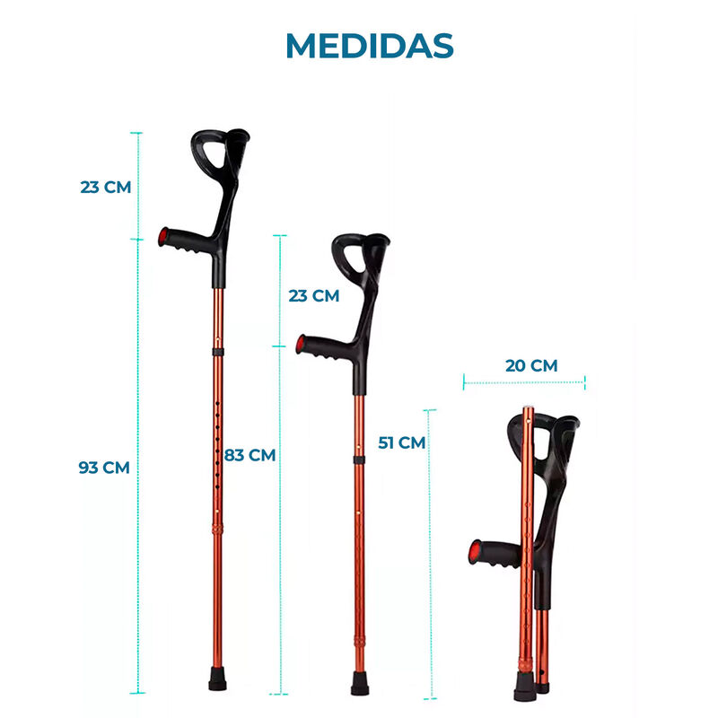 Muleta Canadiense Ergonómica (1 Pieza) Plegable... image number null
