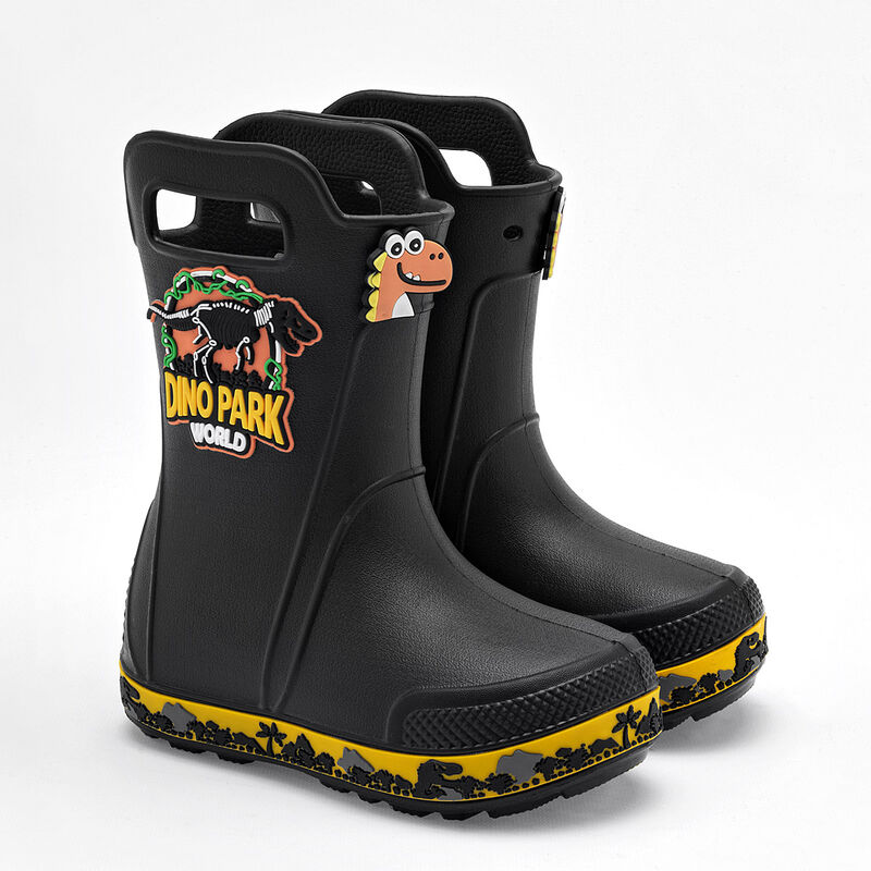 Evalight Botas para lluvia para ni&ntilde;o negro image number null