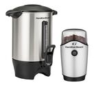 Cafetera Percoladora + Molino De Granos De Caf&eacute; Y Especias Hamilton Beach