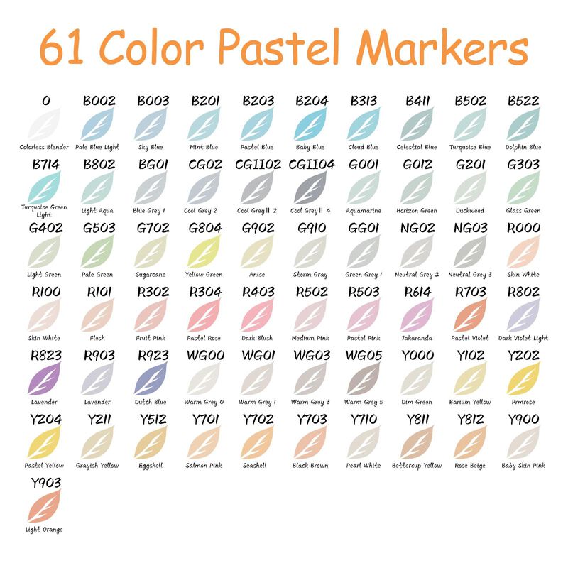 Marcadores De Alcohol Caliart, 61 Colores Paste... image number null