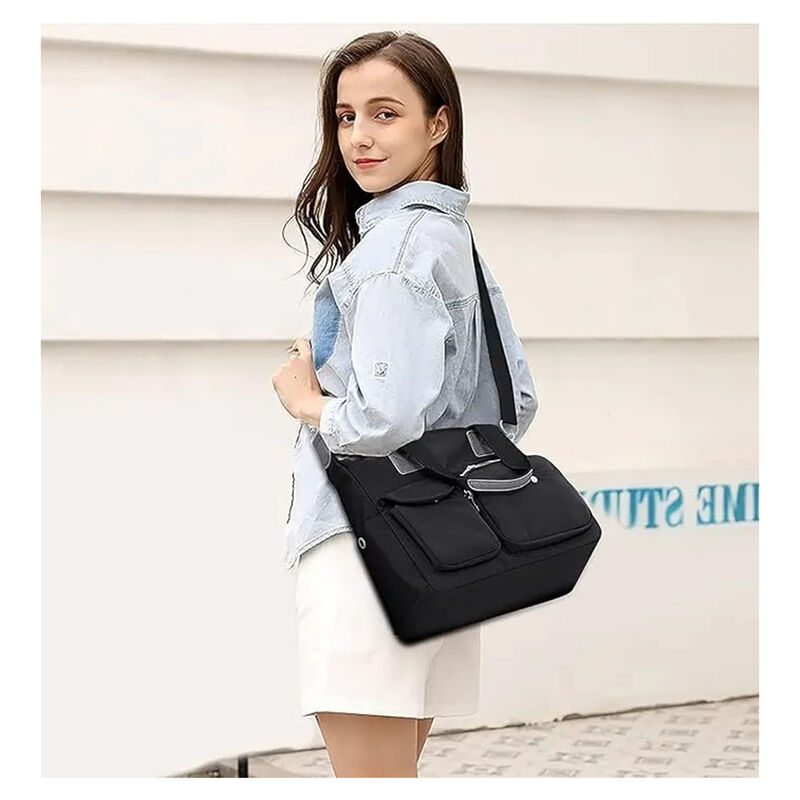 Bolso Crossbody Nailon Negro para Adultos image number null