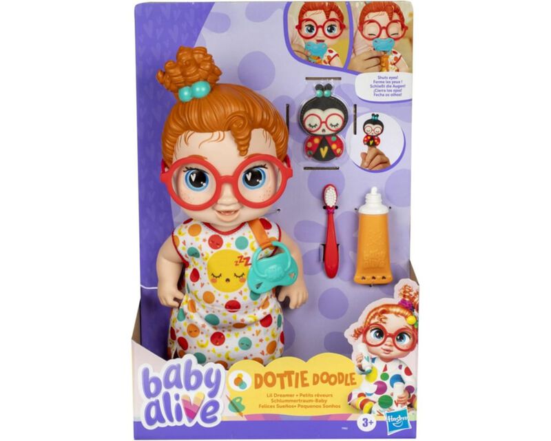 Baby Alive Felices Sue&ntilde;os Pelo Rojo F9965 image number null