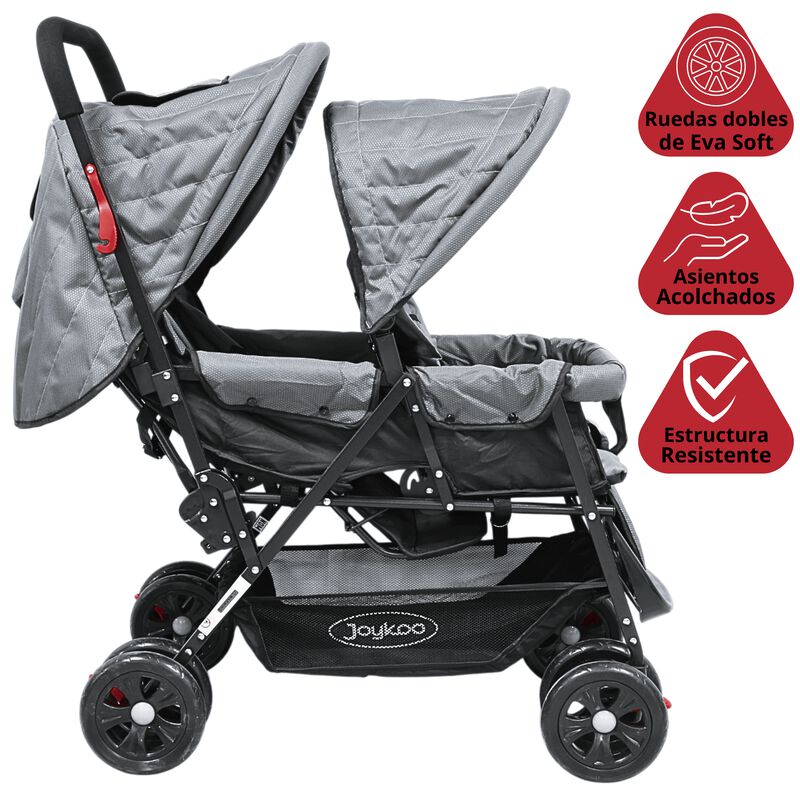Carriola Doble para Beb&eacute;s Gemelar Plegable con ... image number null